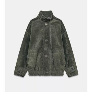 Zara 100% SUEDE LEATHER JACKET